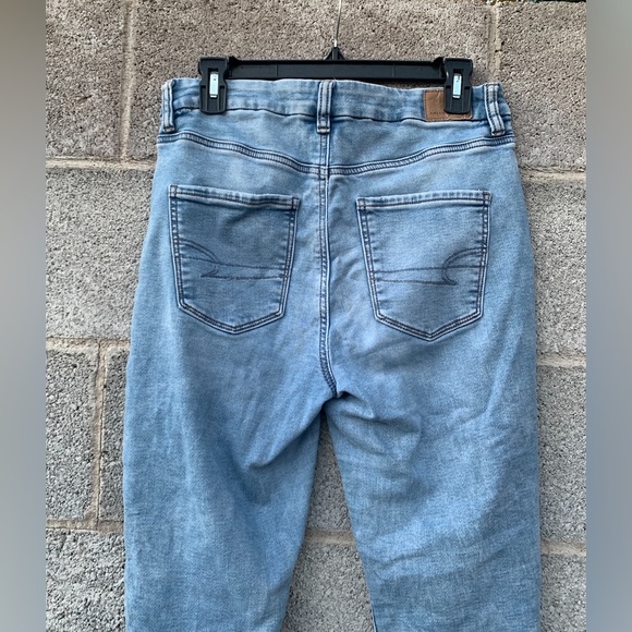 American Eagle Curvy High Rise Jegging Women's 8R Next Level Stretch Distressed - Picture 5 of 14